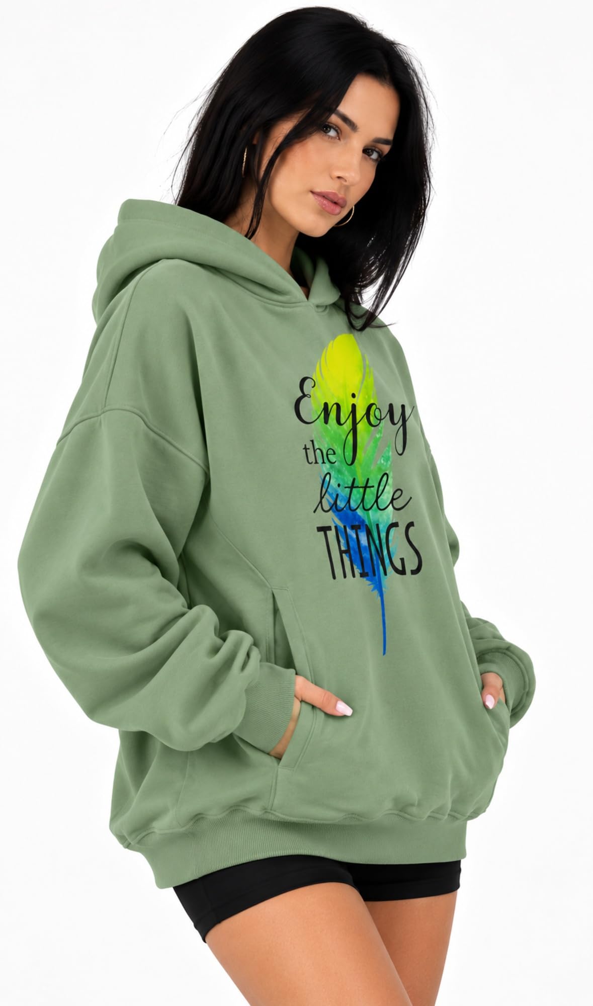 London Hills Hoodies for Women Stylish Sweater for Woman with Zip Stylish Latest Unisex Graphic Print Cotton Blend Fleece Hoodie Zipper Winter wear Hood Regular Fit, Long Sleeve