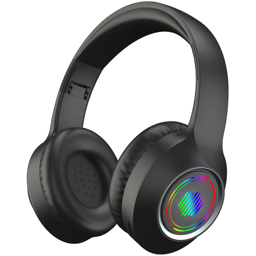 truke Newly Launched BTG 500 Over The Ear Gaming Headphone with 40mm Drivers, 10H of Playtime, Dual Pairing, Gaming Mode (50ms Latency) with RGB LEDs, TF Card with Volume Control, BT 5.4 (Sky Blue)