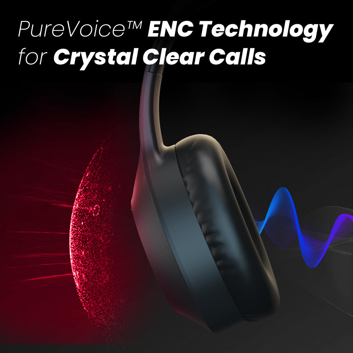 truke Newly Launched BTG 500 Over The Ear Gaming Headphone with 40mm Drivers, 10H of Playtime, Dual Pairing, Gaming Mode (50ms Latency) with RGB LEDs, TF Card with Volume Control, BT 5.4 (Sky Blue)