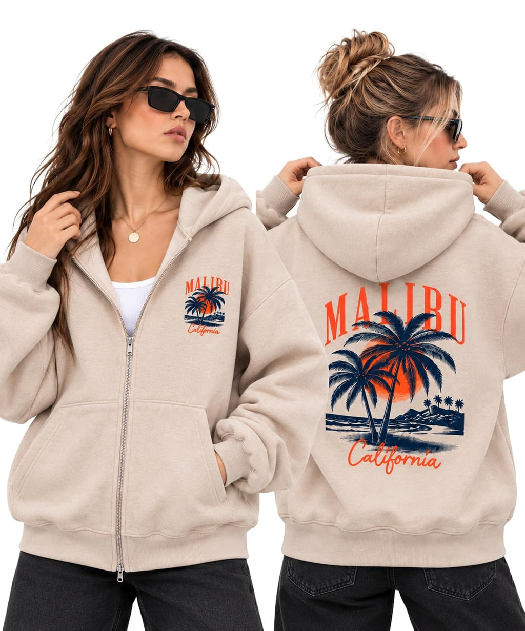 London Hills Hoodies for Women Stylish Sweater for Woman with Zip Stylish Latest Unisex Graphic Print Cotton Blend Fleece Hoodie Zipper Winter wear Hood Regular Fit, Long Sleeve