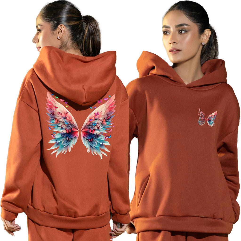 London Hills Hoodies for Women Stylish Sweater for Woman with Zip Stylish Latest Unisex Graphic Print Cotton Blend Fleece Hoodie Zipper Winter wear Hood Regular Fit, Long Sleeve